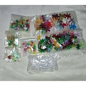 Mixed Acrylic Flower Bead Lot 5.4 oz Assorted Colors Craft Jewelry Making DIY